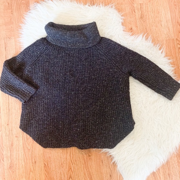 Free People Sweaters - Free People Grey Dylan Tweedy Turtleneck Sweater L